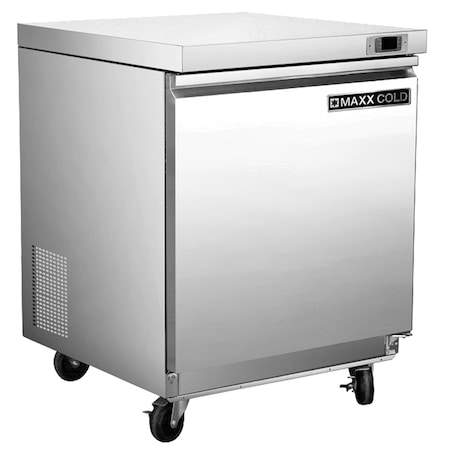 Maxx Cold Undercounter Refrigerator, Single Door 6.7 CUFT MXSR29U